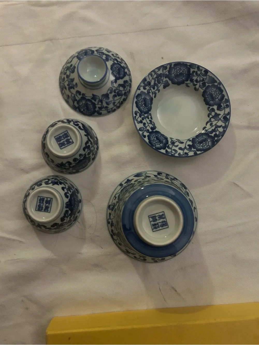 Blue and White Porcelain Tea Set - Decorative Home Dining Drinkware